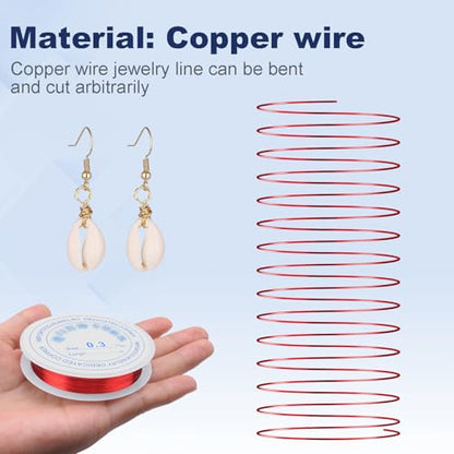 0.3 mm Dia. 10 Rolls Copper Jewelry Wire (492 Foot)