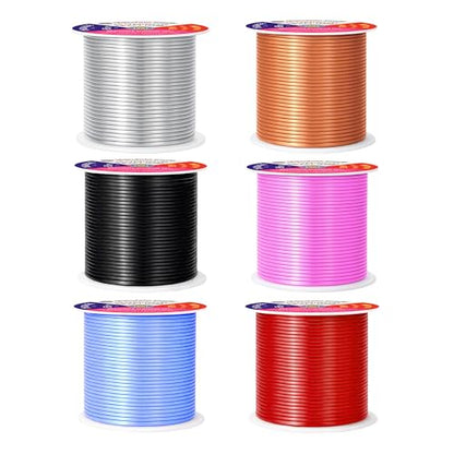 16 GA Red Copper Black Assorted Anodized Aluminum Craft Wire (450 Foot)