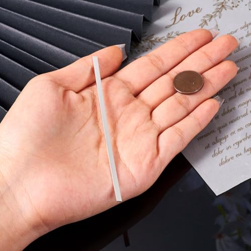 1pc 925 Sterling Silver Flat Wire 3x1mm Rectangle Bezel Strip 0.3 Feet Dead Soft Metal Wire with 1pc Cleaning Cloth for Stone Cabochon Rings Bangles Jewelry Making