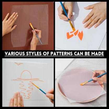 12 Inches x 80 ft Rolls 4 Mil Acetale Stencil Sheets for Crafts