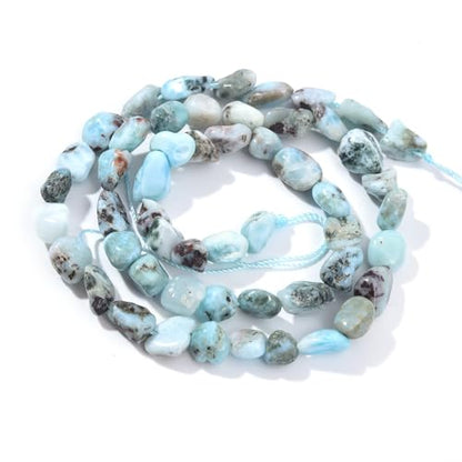 Larimar Pebble Nugget Oval Free Tumbled Stone 6