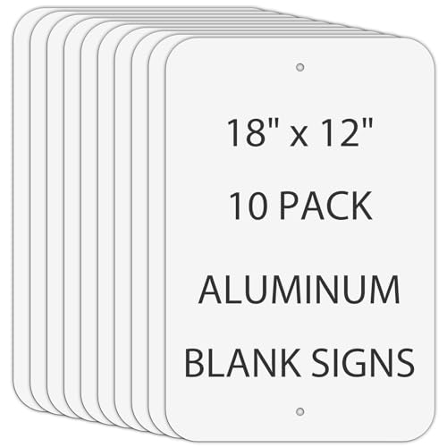 Blank Aluminum Signs 10 (10 Count)