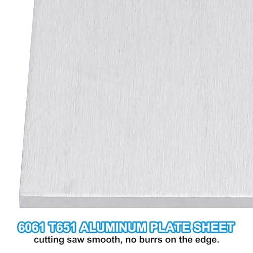 6061 T651 Aluminum Sheet Metal 12.01 x 0.98 x 1 (6 Count)