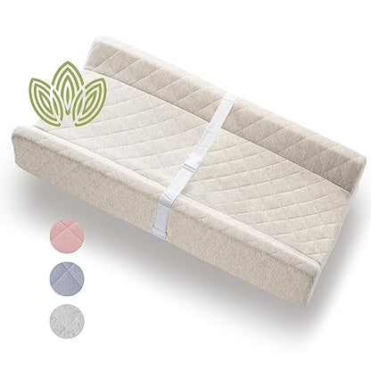 Organic Cotton Covered Contoured Baby Changing Pad