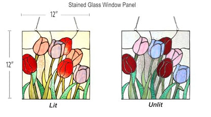 PA0004 Stained Glass Hanging Panel