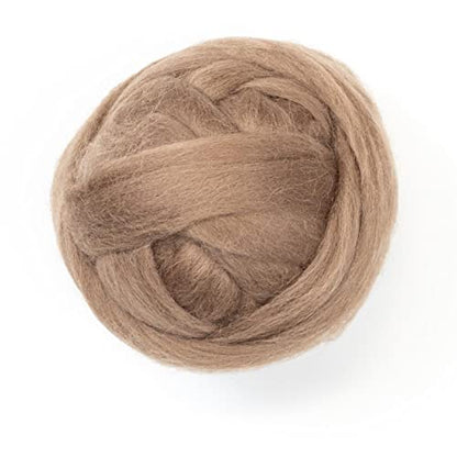 Colored Natural Wool roving (8 Ounce)