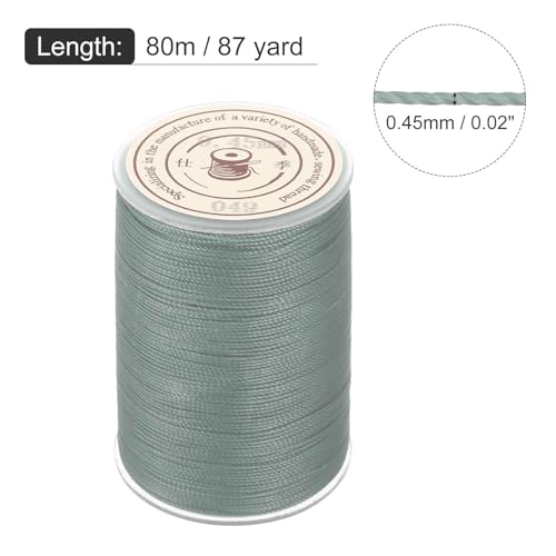 Waxed Cord 0.45mm Waxed Thread 87 Yard Wax String Leather Cord for Bracelet Making
