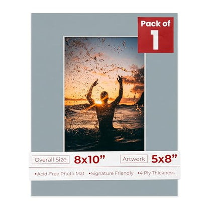 8x10 Mat Bevel Cut for 5x8 Photos