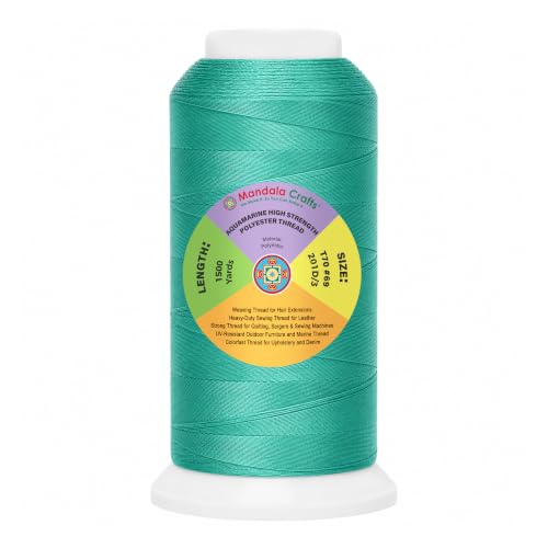 Aquamarine Tex 70 Polyester Heavy Duty Thread for Upholstery
