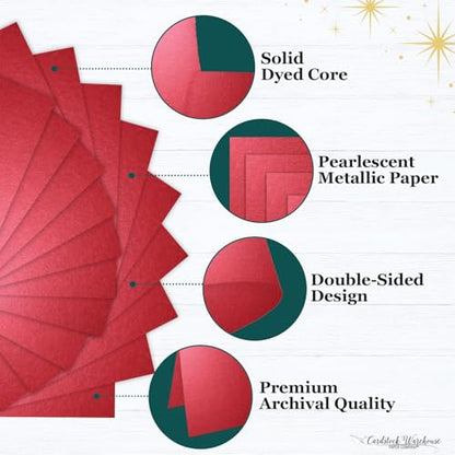 Cardstock Warehouse Stardream Jupiter Red Cardstock Paper (25 Count)