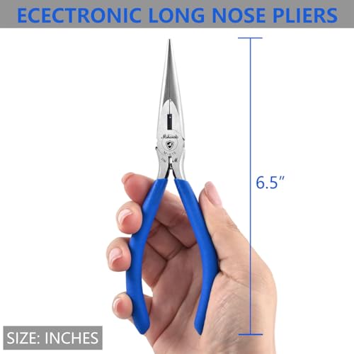 Needle Nose Pliers 6.5" Long Nose Pliers for Wire Bending