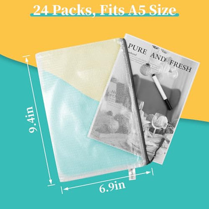 A5 Mesh Zipper Pouch