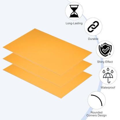 6x10 Inch Anodized Aluminum Sheet Metal (3 Count)