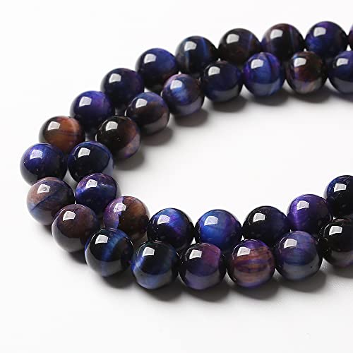 90pcs 4mm AAA Natural Tiger Eye Stone Beads Gemstone Round Spacer Loose Beads for Jewelry Making DIY Bracelet
