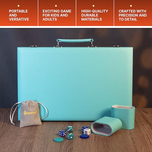 Large Turquoise Backgammon Set for Adults