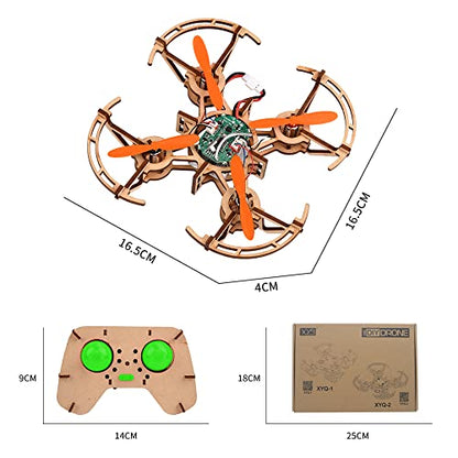 Diy Mini Wooden Drone RC Quadcopter Building Kits for Kids or Beginner