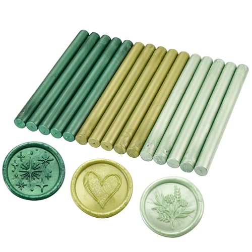 15Pcs Glue Gun Sealing Wax Sticks for Wax Seal Stamp (15 Count)