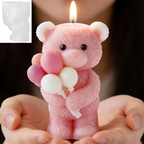 Balloon Bear Candle Molds