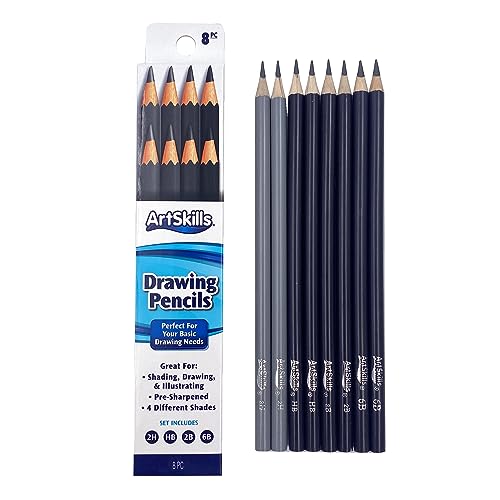 Sketch Pencils for Drawing (8 Count)