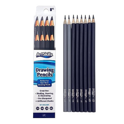 Sketch Pencils for Drawing (8 Count)