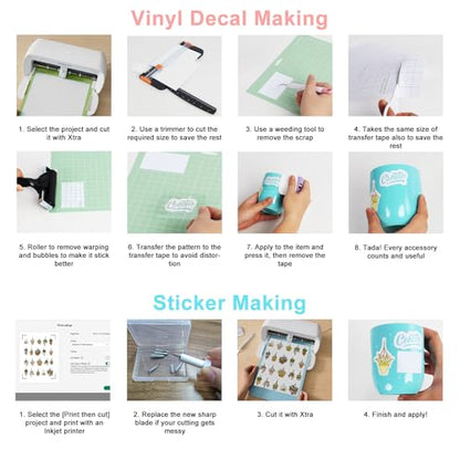 Vinyl Decal Starter Kit Compatible with Cricut Joy Xtra