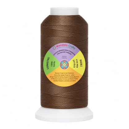 Coyote Brown Tex 70 Upholstery Polyester Heavy Duty Thread