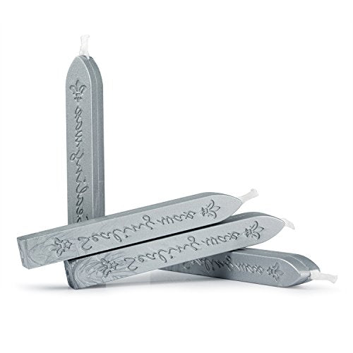 Sealing Wax Stick with Wick Flower De Luce of France Retro 10 Pieces Pack (10 Count)