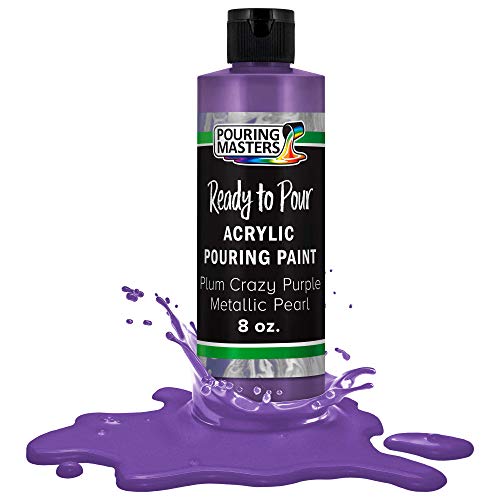 Pouring Masters Plum Crazy Purple Metallic Pearl Ready to Pour Acrylic Pouring Paint (8 Fl Oz)