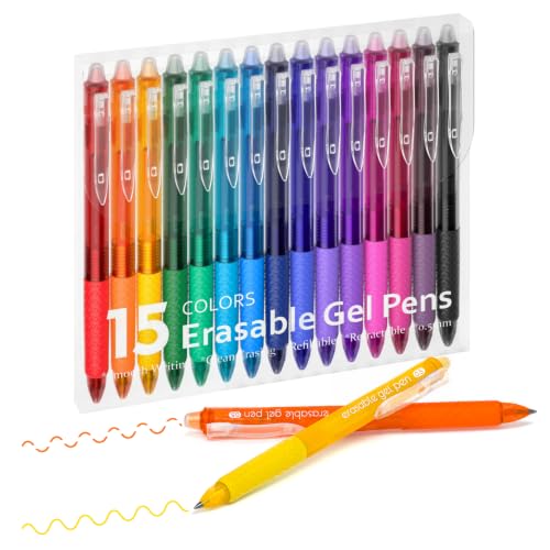 Erasable Gel Pens (15 Count)