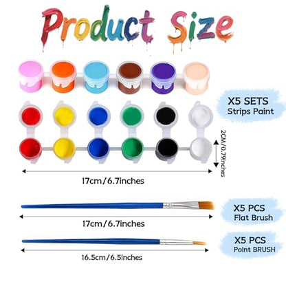 5 Packs Mini Acrylic Paint Set (5 Count)