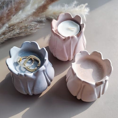 2PCS Tulip Candle Soap Molds