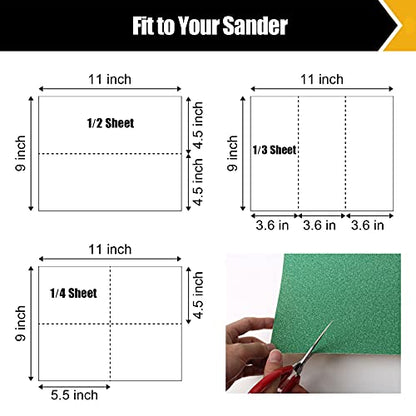 60 PCS Sandpaper Assortment (60 Count)