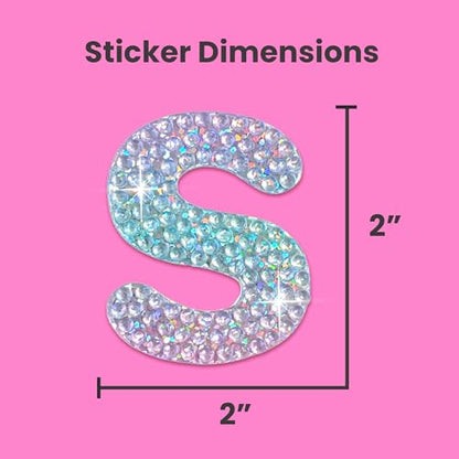 Sparkly Rhinestone Alphabet Letter Sticker S