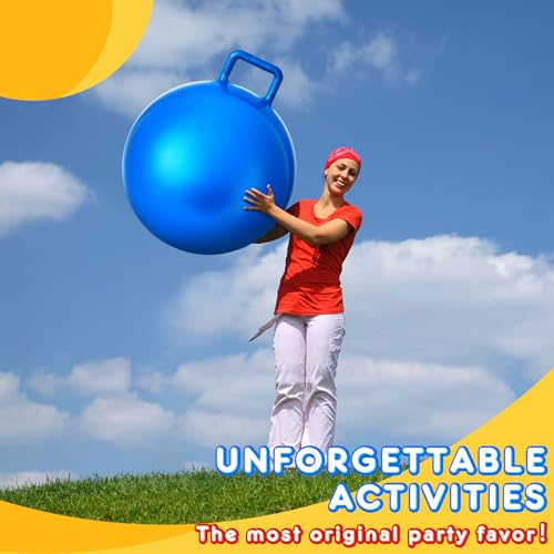 3 Pcs 29 Inch Bouncing Ball with Handle (3 Count)