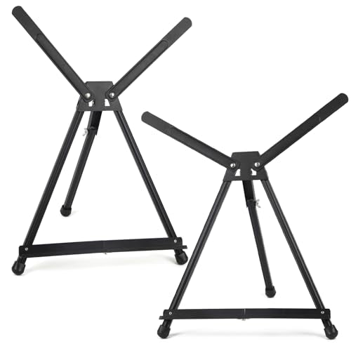 2 Pack 15" to 21" Tabletop Easel for Painting &Display (2 Count)