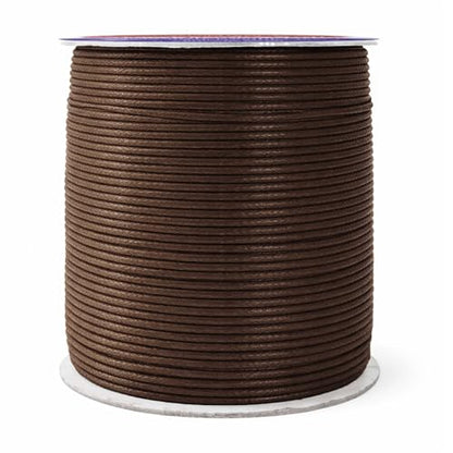 1.5mm Bistre Brown Waxed Cord (327 Foot)