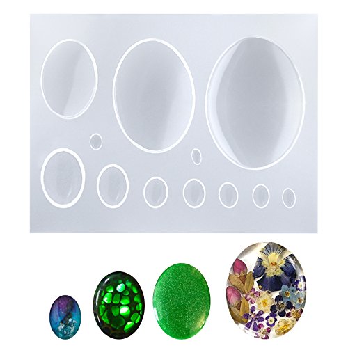 Oval Cabochon Resin Epoxy Silicone Mold