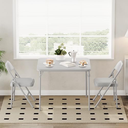 34 Inch Folding Card Table with Padded Top