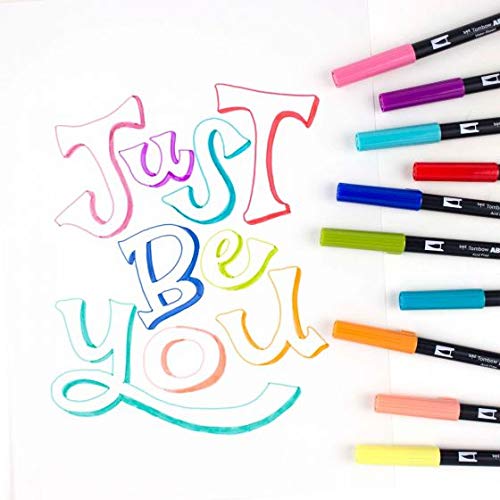 Dual Brush Pen Art Markers (10 Count)