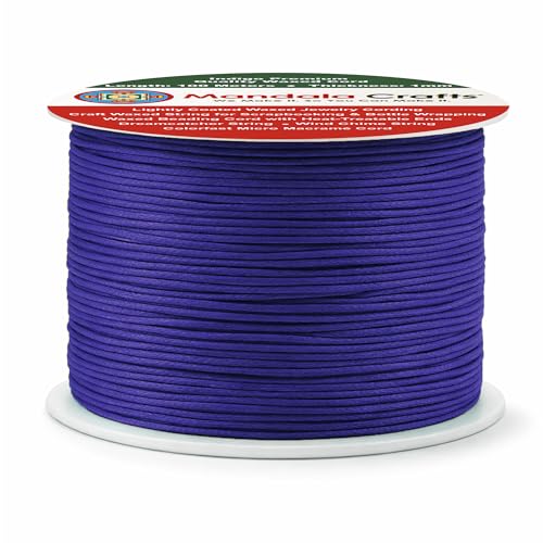 1mm Indigo Cotton Waxed Cord for Jewelry Making