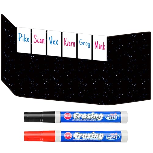 Acrylic Erasable Screen Top Initiative Trackers 6PCS for DND (6 Count)