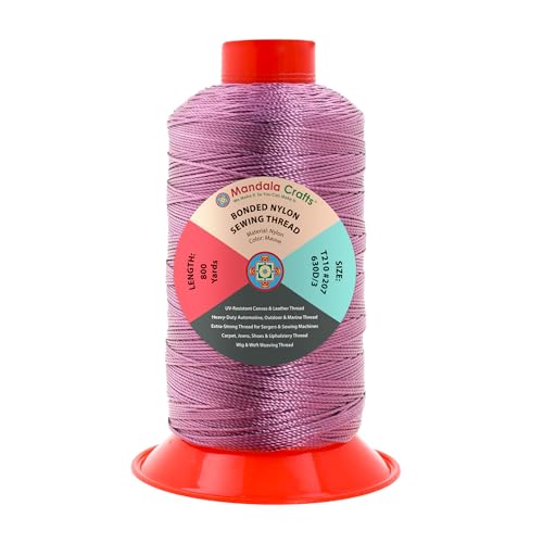 Size 207 630D T210 Mauve Bonded Nylon Thread