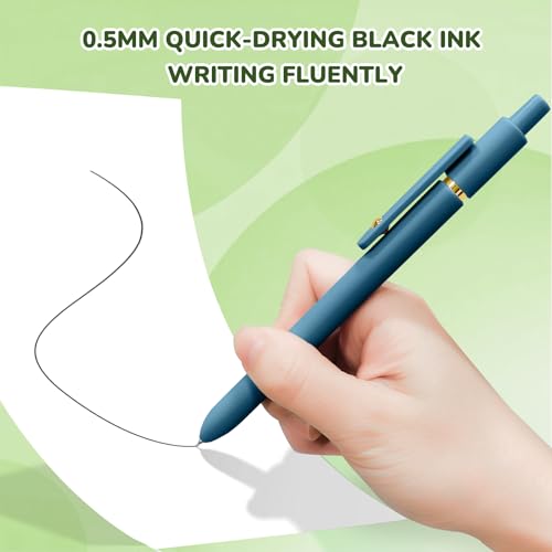 Gel Pens 12 Pcs Black Ink Pens for Women (12 Count)