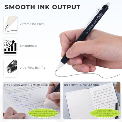 Erasable Gel Pens Clicker (12 Count)