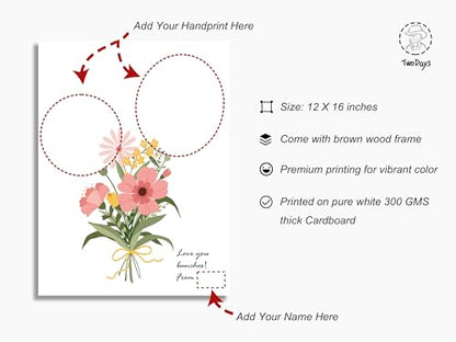 Flower Bouquet Handprint Art Craft DIY Kit