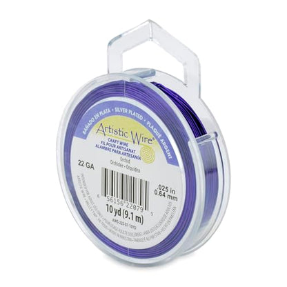 22 Gauge Silver Plated Tarnish Resistant Colored Copper Craft Wire