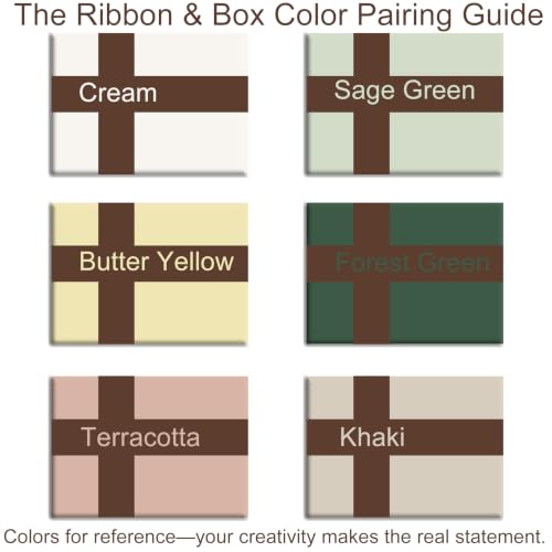 1-1/2 Inch Brown Ribbon 50Yards – Perfect for Gift Wrapping