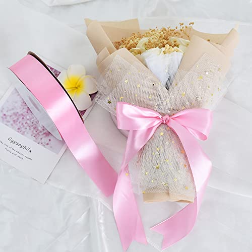 100 Yard Pink Satin Ribbon 1 (300 Foot)