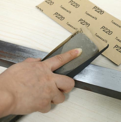 30Pcs 9 x 3.6 Inchs 220 Grit Wet and Dry Handmade Universal Sanding Sheets (30 Count)