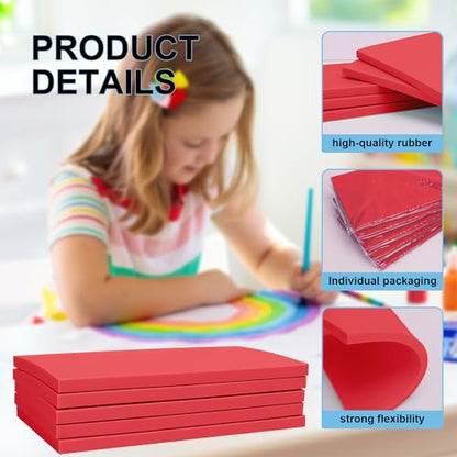 25 Pcs 4"x6" Rubber Carving Blocks (25 Count)